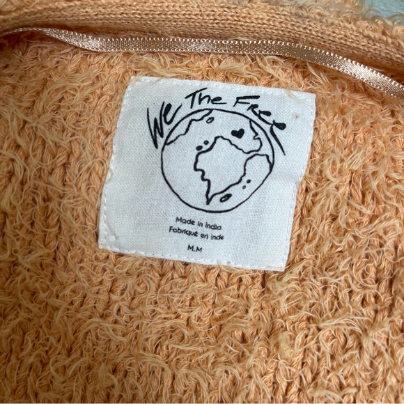 Free People Theo V-Neck Dropped-Shoulder Winter Sweater Size Medium - Picture 7 of 11